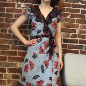 Lily & Lionel Color Blocked Floral Dress